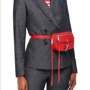 Rebecca Minkoff Blythe Red Leather Waist Belt Bag